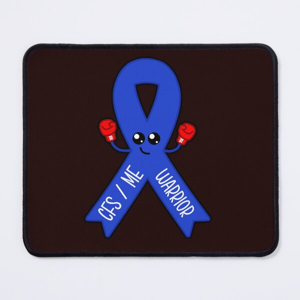Item preview, CFS ME Warrior Awareness Ribbon Kawaii Design designed and sold by ShellsCCC.