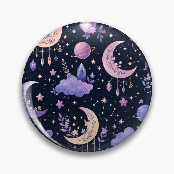 Item preview, Galaxy Crystal Seamless Pattern | Celestial Gem Aesthetic designed and sold by Aramdesing.