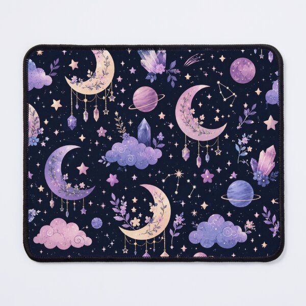 Item preview, Galaxy Crystal Seamless Pattern | Celestial Gem Aesthetic designed and sold by Aramdesing.