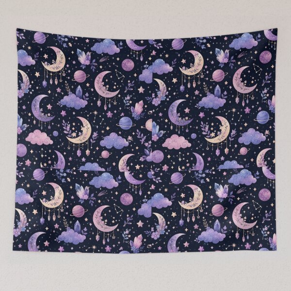 Item preview, Galaxy Crystal Seamless Pattern | Celestial Gem Aesthetic designed and sold by Aramdesing.