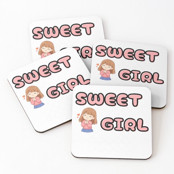 Item preview, Sweet Girl Cute Cartoon Sticker Design designed and sold by YallaCreative13.