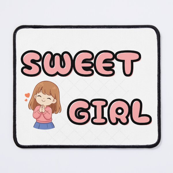 Item preview, Sweet Girl Cute Cartoon Sticker Design designed and sold by YallaCreative13.