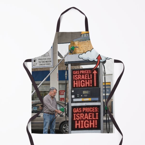 Item preview, Gas Prices: Israeli High! Satirical Political Cartoon designed and sold by AmericaReacts.