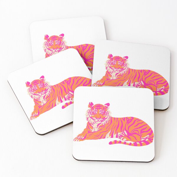 Aperçu de l'œuvre Tigre rose et orange créée et vendue par jagaskin25.