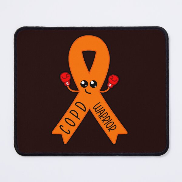 Item preview, COPD Warrior Awareness Ribbon Kawaii Design designed and sold by ShellsCCC.