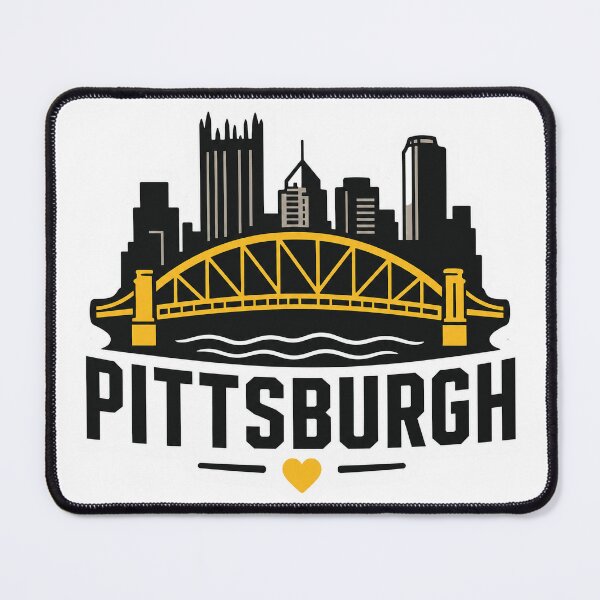 Item preview, Pittsburgh Skyline Bridge Sticker | Black & Gold Yinzer Decal designed and sold by HellbenderCo.