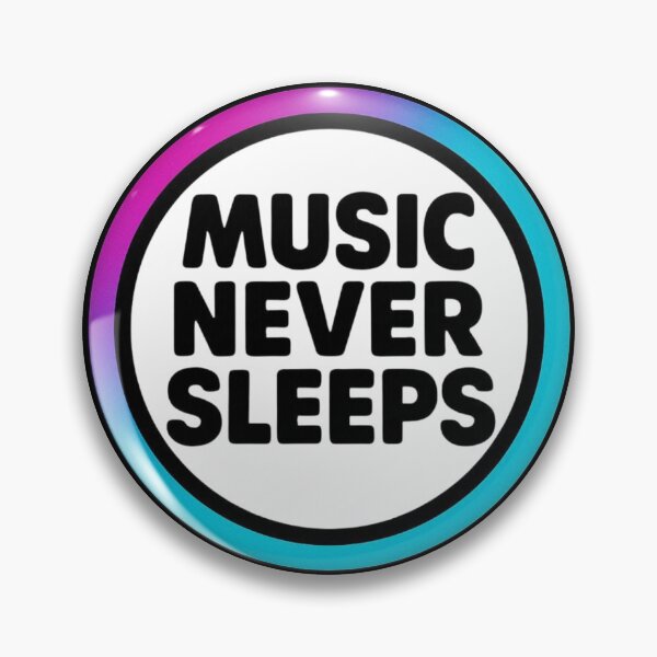 Item preview, Music Never Sleeps Rave Design | Electronic Music Culture Graphic designed and sold by |TRSSHOP|.