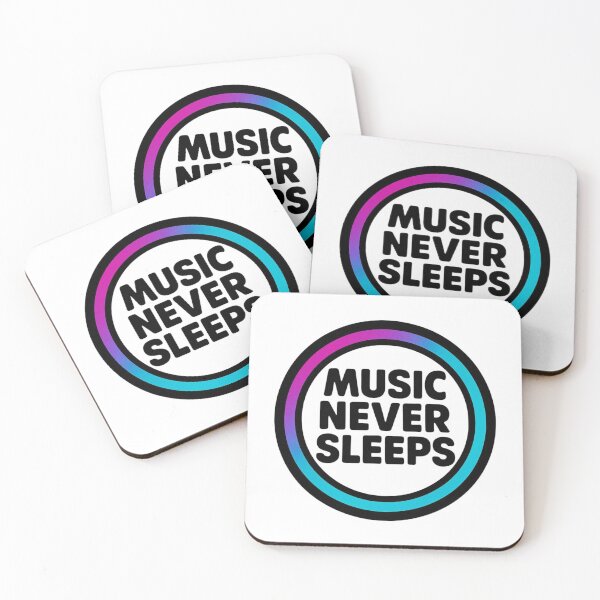 Item preview, Music Never Sleeps Rave Design | Electronic Music Culture Graphic designed and sold by |TRSSHOP|.