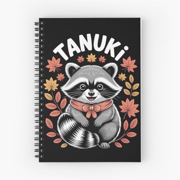 Item preview, Tanuki Kawaii Japanese Raccoon Dog Autumn Leaves T-Shirt designed and sold by DarylWelsh2024.
