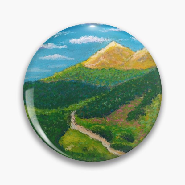 Item preview, Road to the Mountains - Oil Pastel - Impressionism designed and sold by Sky-99.