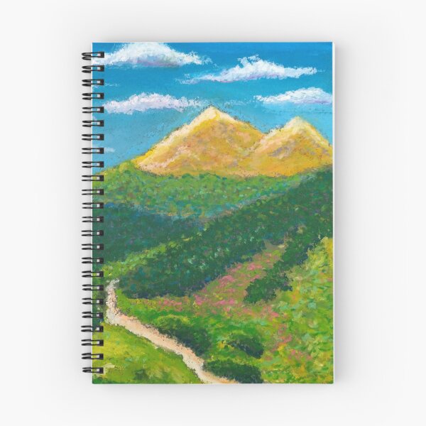 Item preview, Road to the Mountains - Oil Pastel - Impressionism designed and sold by Sky-99.