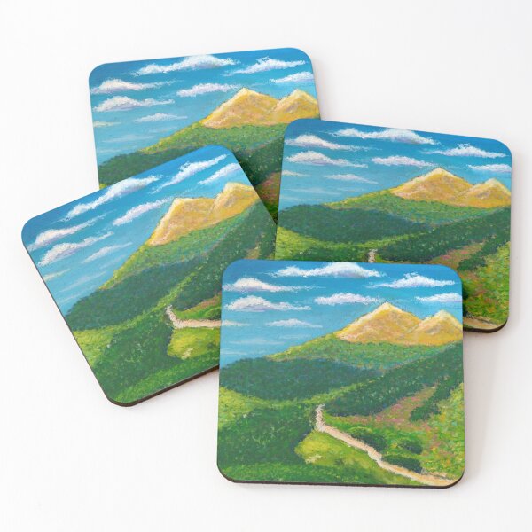Item preview, Road to the Mountains - Oil Pastel - Impressionism designed and sold by Sky-99.