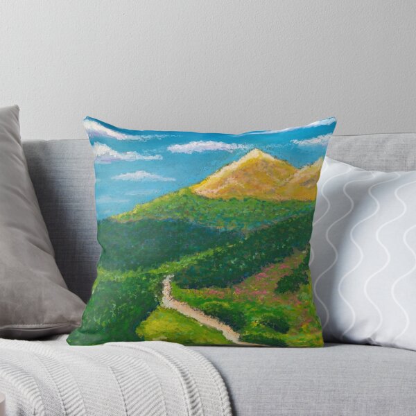Item preview, Road to the Mountains - Oil Pastel - Impressionism designed and sold by Sky-99.