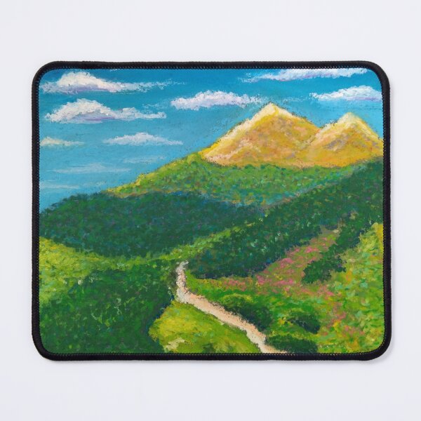 Item preview, Road to the Mountains - Oil Pastel - Impressionism designed and sold by Sky-99.