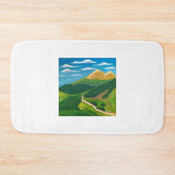 Item preview, Road to the Mountains - Oil Pastel - Impressionism designed and sold by Sky-99.