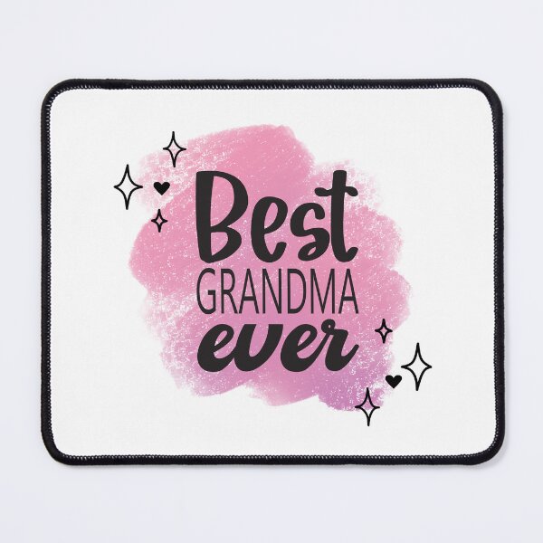Item preview, Best Grandma Ever with Hearts, Stars & Pink Background designed and sold by jeweleddesigns.