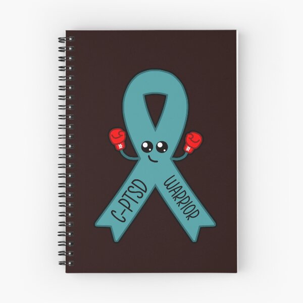 Item preview, CPTSD Warrior Awareness Ribbon Kawaii Design designed and sold by ShellsCCC.