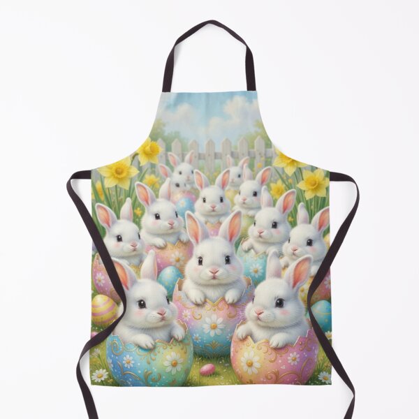 Item preview, Adorable Easter Bunnies in Decorated Eggs - Whimsical Spring Garden Art designed and sold by lovelistivkaa.