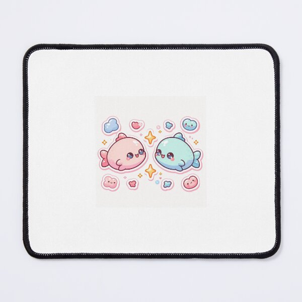 Item preview, Pisces Kawaii Sticker – Cute Twin Fish Zodiac Sign Astrology Sticker designed and sold by PastelPawsArt.