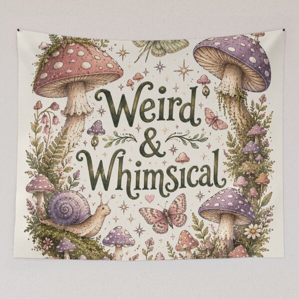 Item preview, Whimsical Mushrooms and Forest Friends Illustration designed and sold by Angel Wings It.