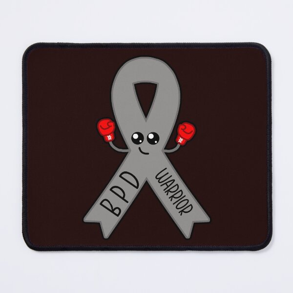 Item preview, BPD Warrior Awareness Ribbon Kawaii Design designed and sold by ShellsCCC.