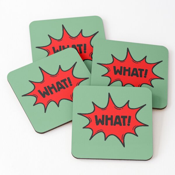 Item preview, WHAT! Comic Explosion Red Meme Pop Art Reaction Funny designed and sold by AstronautMerch.