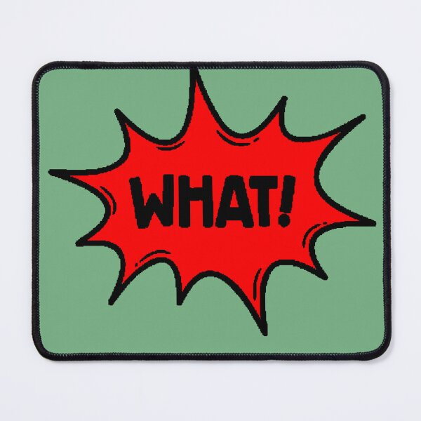 Item preview, WHAT! Comic Explosion Red Meme Pop Art Reaction Funny designed and sold by AstronautMerch.