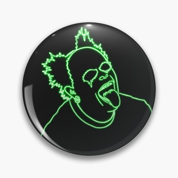 Item preview, Keith Flint / The Prodigy neon punk outline shirt designed and sold by curiouschimp.