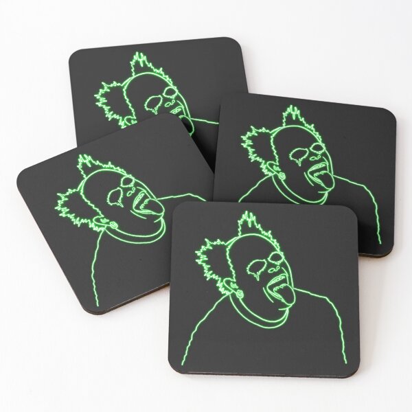 Item preview, Keith Flint / The Prodigy neon punk outline shirt designed and sold by curiouschimp.