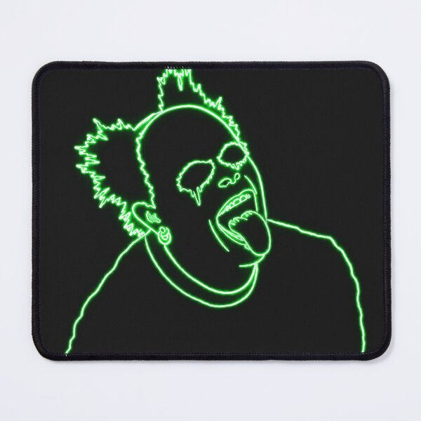 Item preview, Keith Flint / The Prodigy neon punk outline shirt designed and sold by curiouschimp.