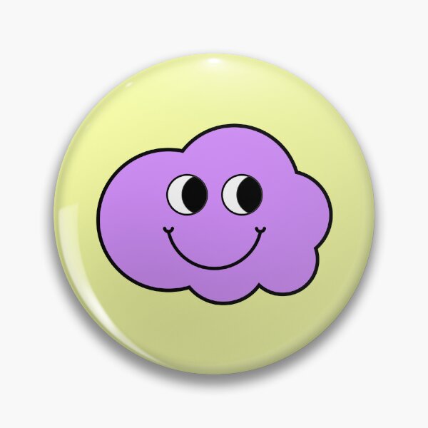 Item preview, Kawaii Smiley Cloud Aesthetic Pastel Cartoon Vinyl Sticker designed and sold by NadDot.