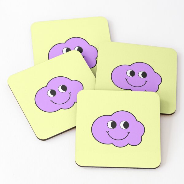 Item preview, Kawaii Smiley Cloud Aesthetic Pastel Cartoon Vinyl Sticker designed and sold by NadDot.
