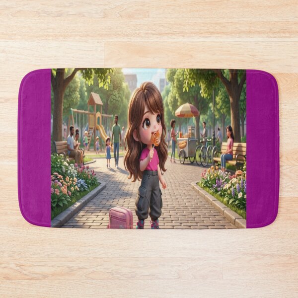 Item preview, Urban Day Stroll - Kawaii Parkside Vibes designed and sold by Azurart2.