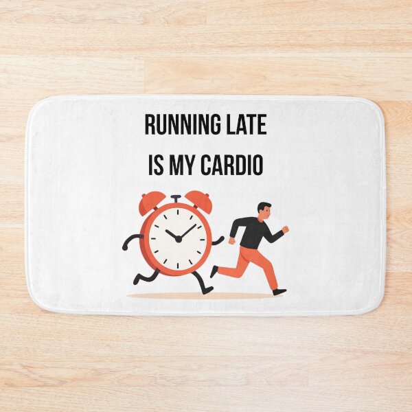 Item preview, Running Late Is My Cardio Funny Logo designed and sold by logowannawear.