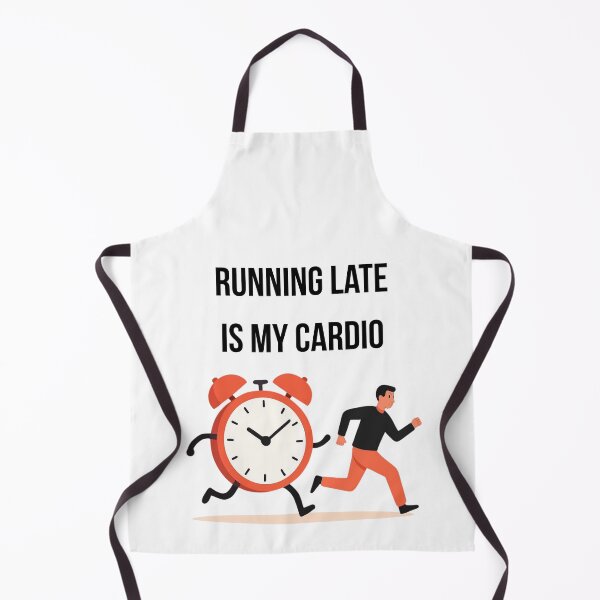 Item preview, Running Late Is My Cardio Funny Logo designed and sold by logowannawear.