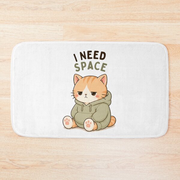 Item preview, I Need Space Cat | Cute Kawaii Aesthetic | Introvert Mood Design designed and sold by The Mood Index.