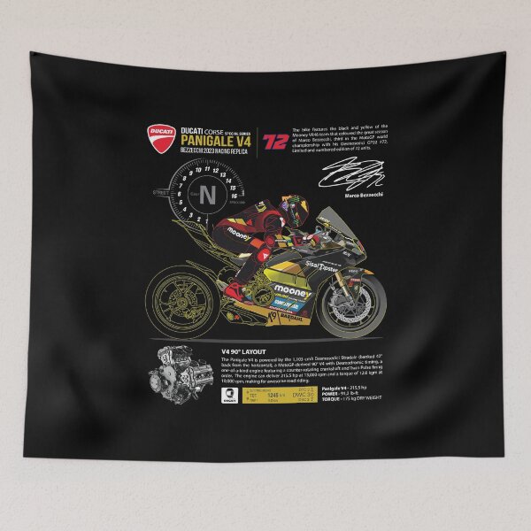 Item preview, Panigale V4 Bezzecchi 2023 Racing Replica - LineArt designed and sold by Shamirazzuri.