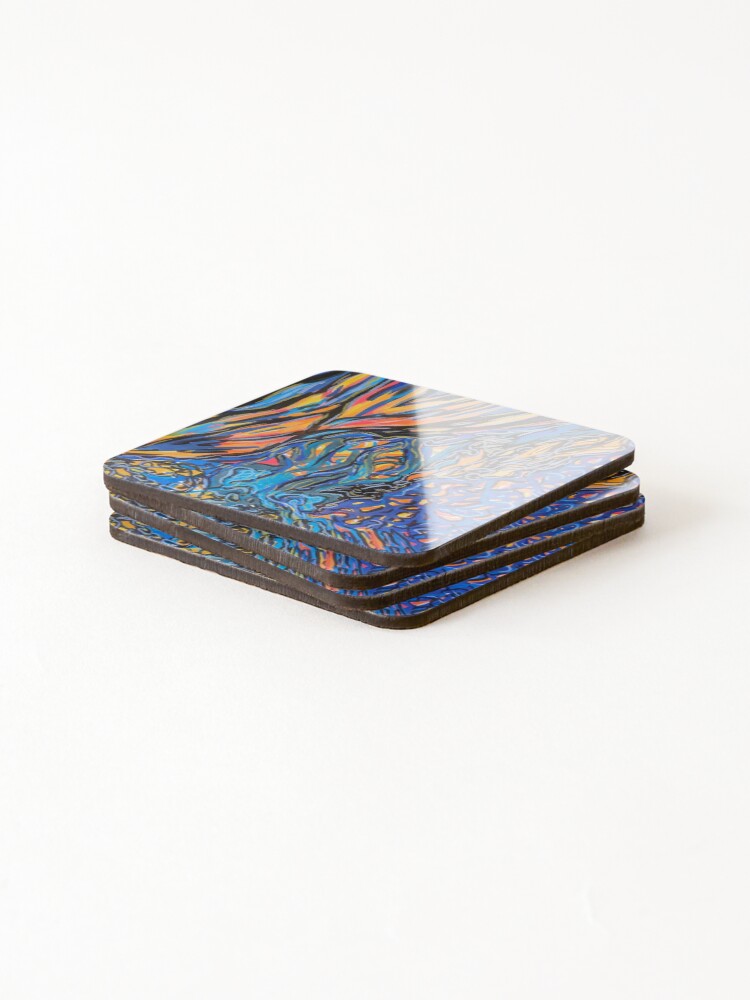 Thumbnail 4 of 5, Coasters (Set of 4), Invisible Threads designed and sold by InnerMotionLola.