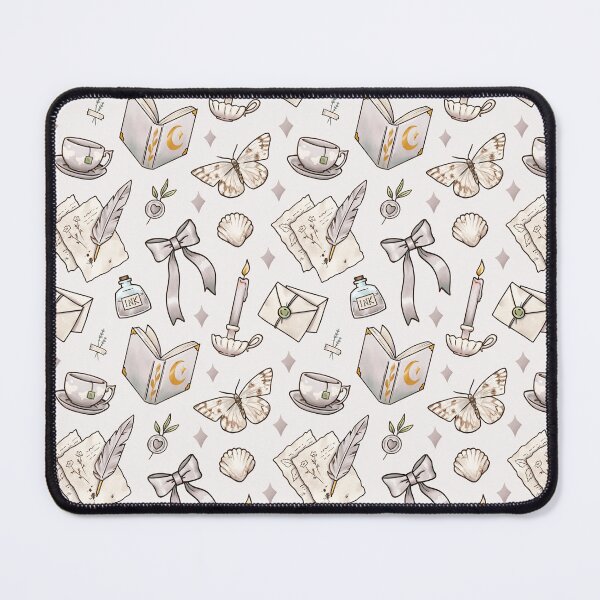Item preview, Light Academia Pattern in grey and beige designed and sold by Ellen Wilberg.