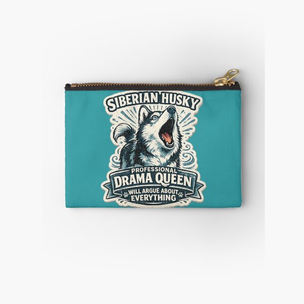 Item preview, Siberian Husky Professional Drama Queen Will Argue About Everything – Funny Art | Husky Lover Gift designed and sold by irfanshikh.