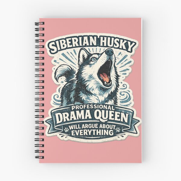 Item preview, Siberian Husky Professional Drama Queen Will Argue About Everything – Funny Art | Husky Lover Gift designed and sold by irfanshikh.