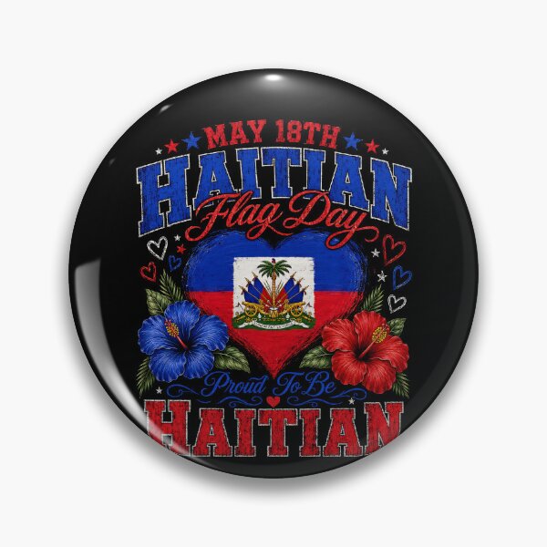 Artikelvorschau, 18. Mai – Tag der haitianischen Flagge – Stolz, Haitianer zu sein entworfen und verkauft von THREE LITTLE BEANS.