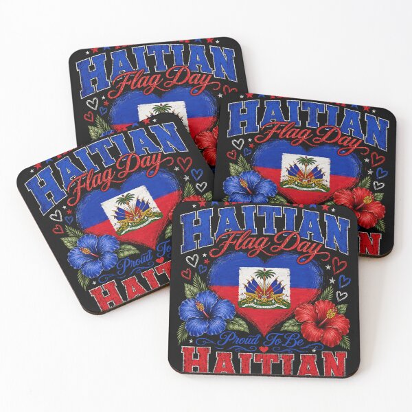 Item preview, May 18th Haitian Flag Day Proud to Be Haitian  designed and sold by THREE LITTLE BEANS.