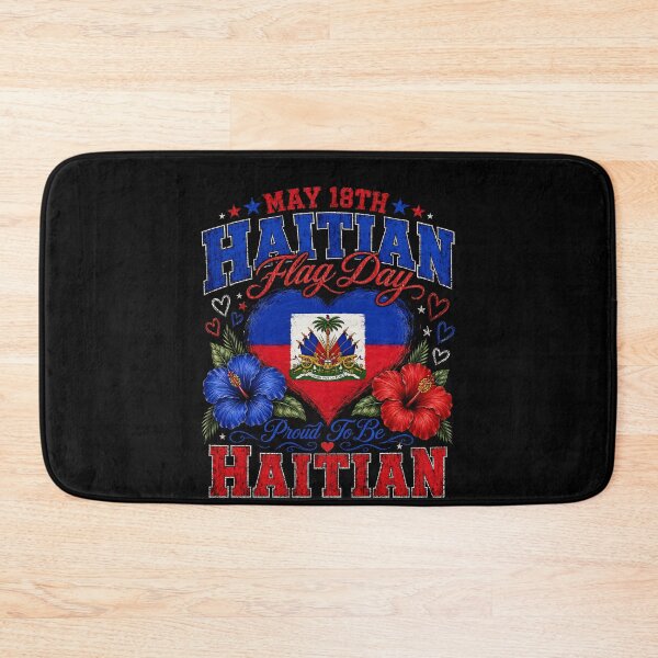 Item preview, May 18th Haitian Flag Day Proud to Be Haitian  designed and sold by THREE LITTLE BEANS.