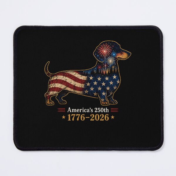 Item preview, America 250th Anniversary 1776-2026 Patriotic Dachshund  designed and sold by THREE LITTLE BEANS.