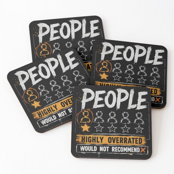 Item preview, People Highly Overrated Funny Antisocial Rating  designed and sold by THREE LITTLE BEANS.