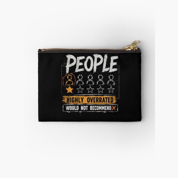 Item preview, People Highly Overrated Funny Antisocial Rating  designed and sold by THREE LITTLE BEANS.