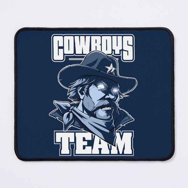 Item preview, America's Cowboy Team - Navy and White Lone Star Mascot Art designed and sold by Canache.