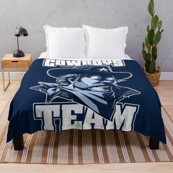 Item preview, America's Cowboy Team - Navy and White Lone Star Mascot Art designed and sold by Canache.