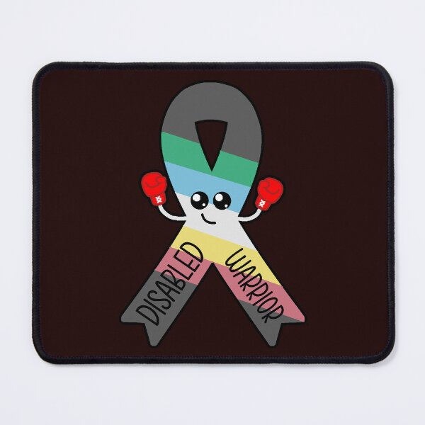 Item preview, Disabled Warrior Disability Pride Ribbon Kawaii Design designed and sold by ShellsCCC.